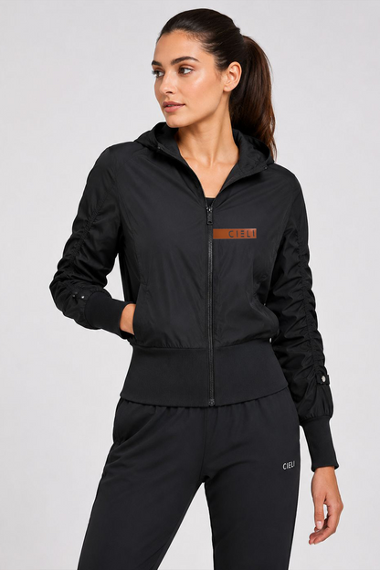 Front View of Clara Rain Jacket
