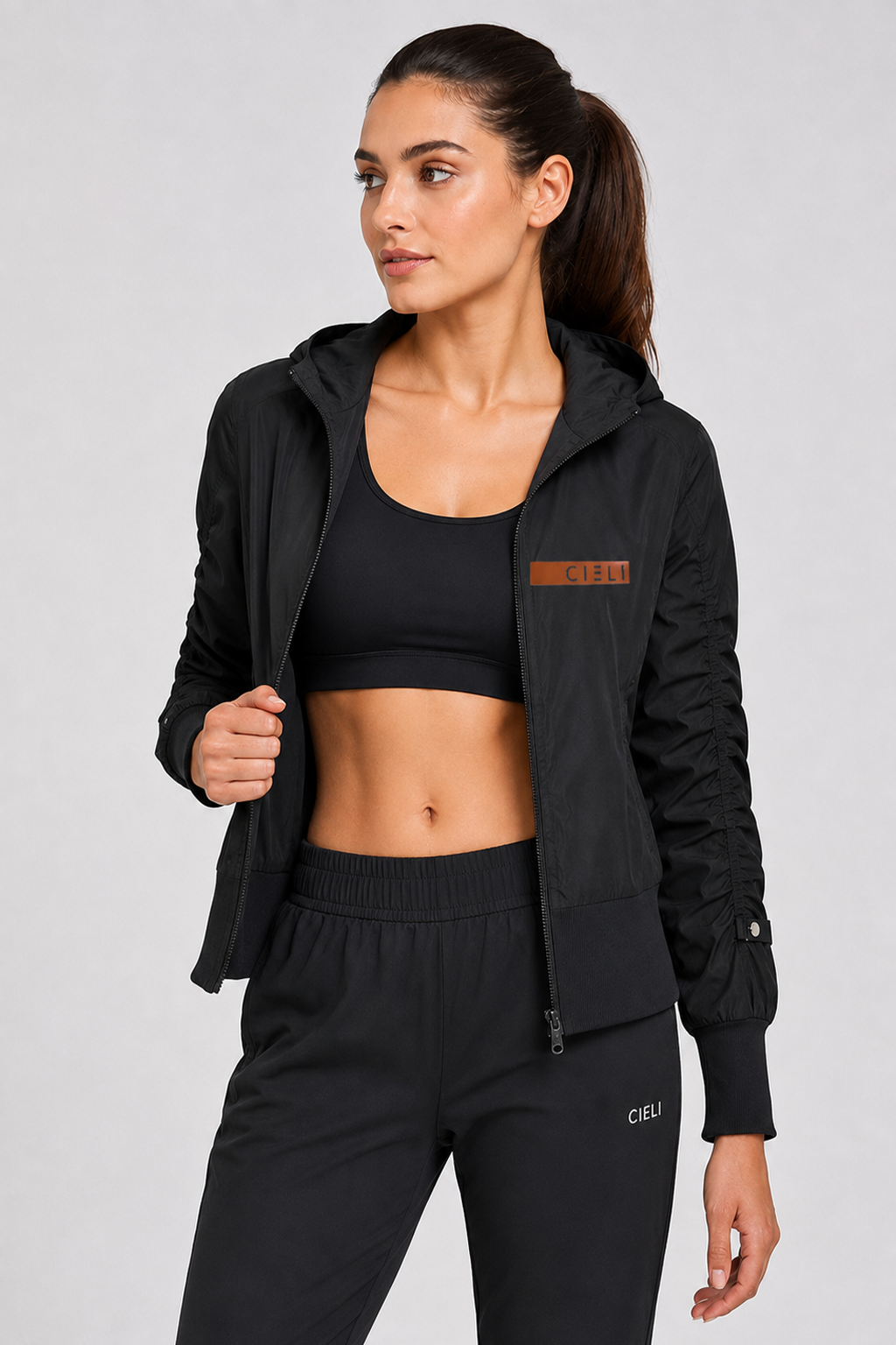 Clara Waterproof Jacket shown open 