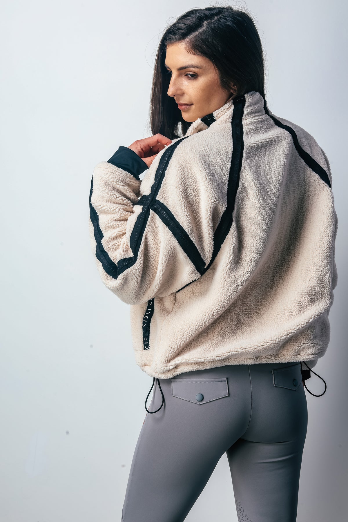 Back view of Tina Teddy Jacket