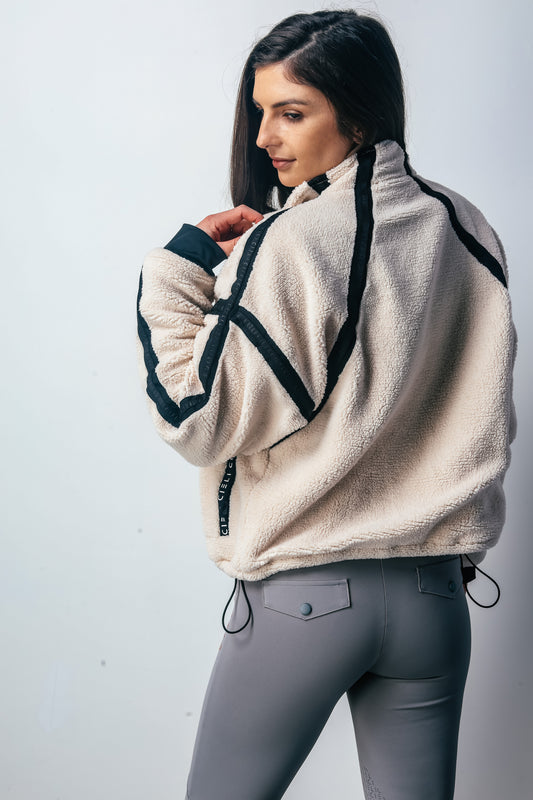 Back view of Tina Teddy Jacket