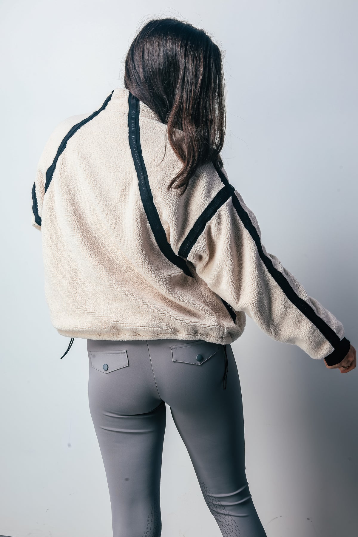 Back view of Tina Teddy Jacket